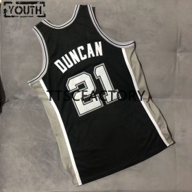 Dres San Antonio Spurs DUNCAN 21 Retro 2001-02 Mitchellness Crno Swingman - Dječji